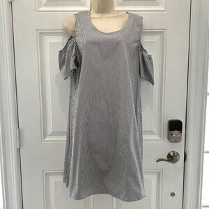 NEW Striped Open Shoulder Dress by Espresso